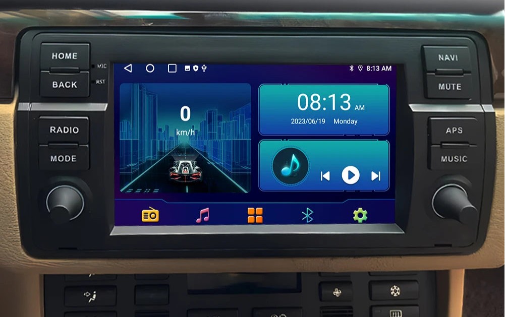 Wireless Carplay and Android Auto Head Unit for BMW 3 Series E46 (1999–2005)