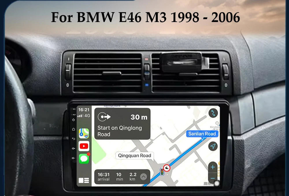 For BMW E46 Apple Carplay and Android Auto Radio