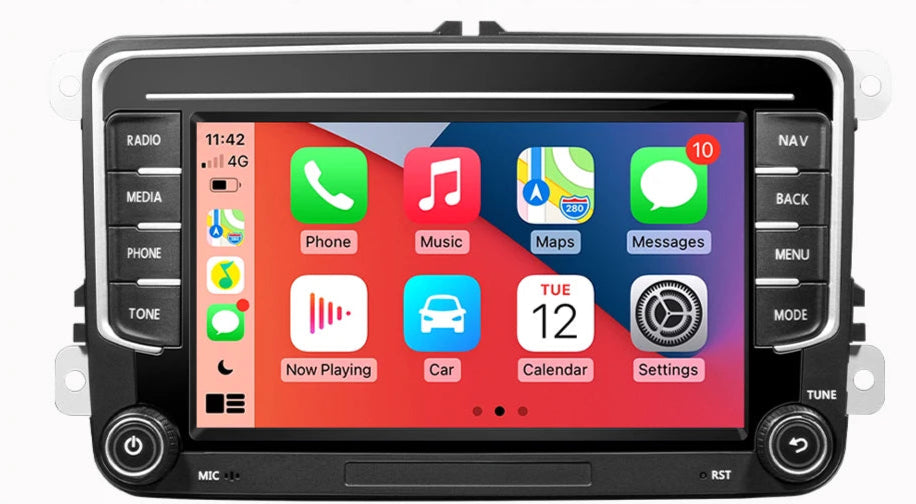 7" CarPlay and Android Auto Radio For VW Golf/Passat/Tiguan/Touran/Polo
