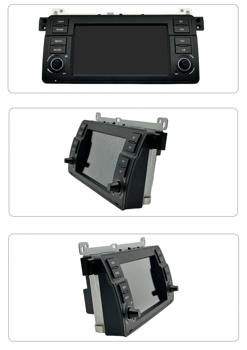 Wireless Carplay and Android Auto Head Unit for BMW 3 Series E46 (1999–2005)