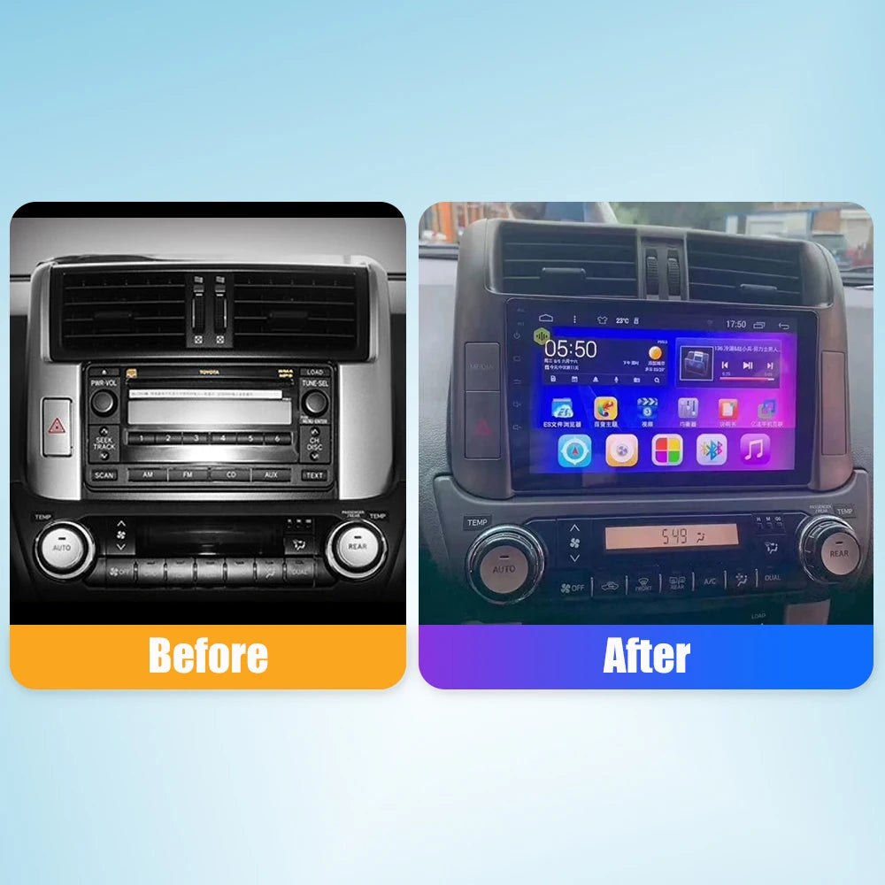 Android Car Stereo Head Unit – Toyota Land Cruiser Prado (2010–2013)
