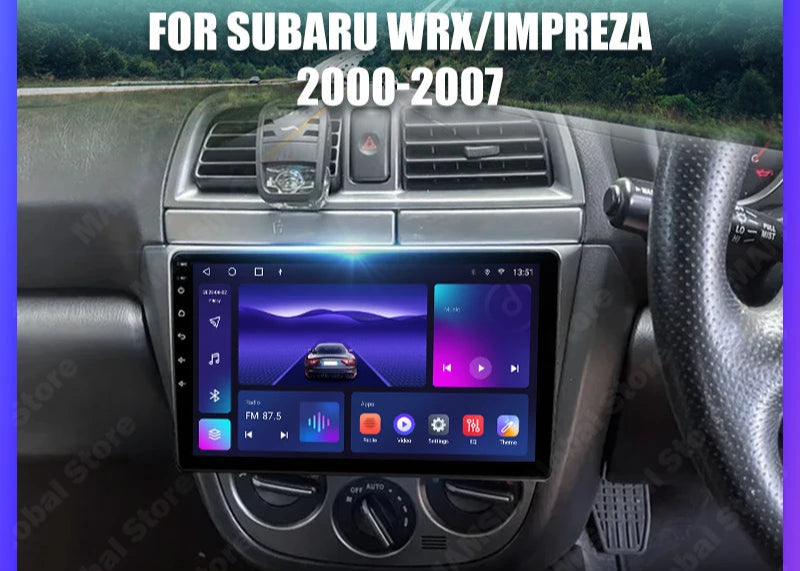 For Subaru Impreza WRX 2000 - 2007 Apple Carplay and Android Auto headunit